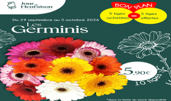 Offre spéciale sur les germinis du 29.09 AU 05.10.2026 !