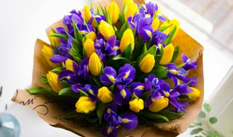 Offre spéciale sur les bouquets d'iris du 21 au 28.04 !