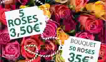 OFFRE SPECIALE SUR LES BOUQUETS DE ROSES DU 18.03 AU 24.03 !